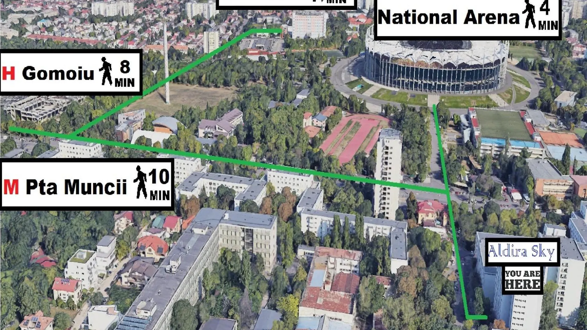 Aldira Sky Arena Nationala Apartment Bucharest